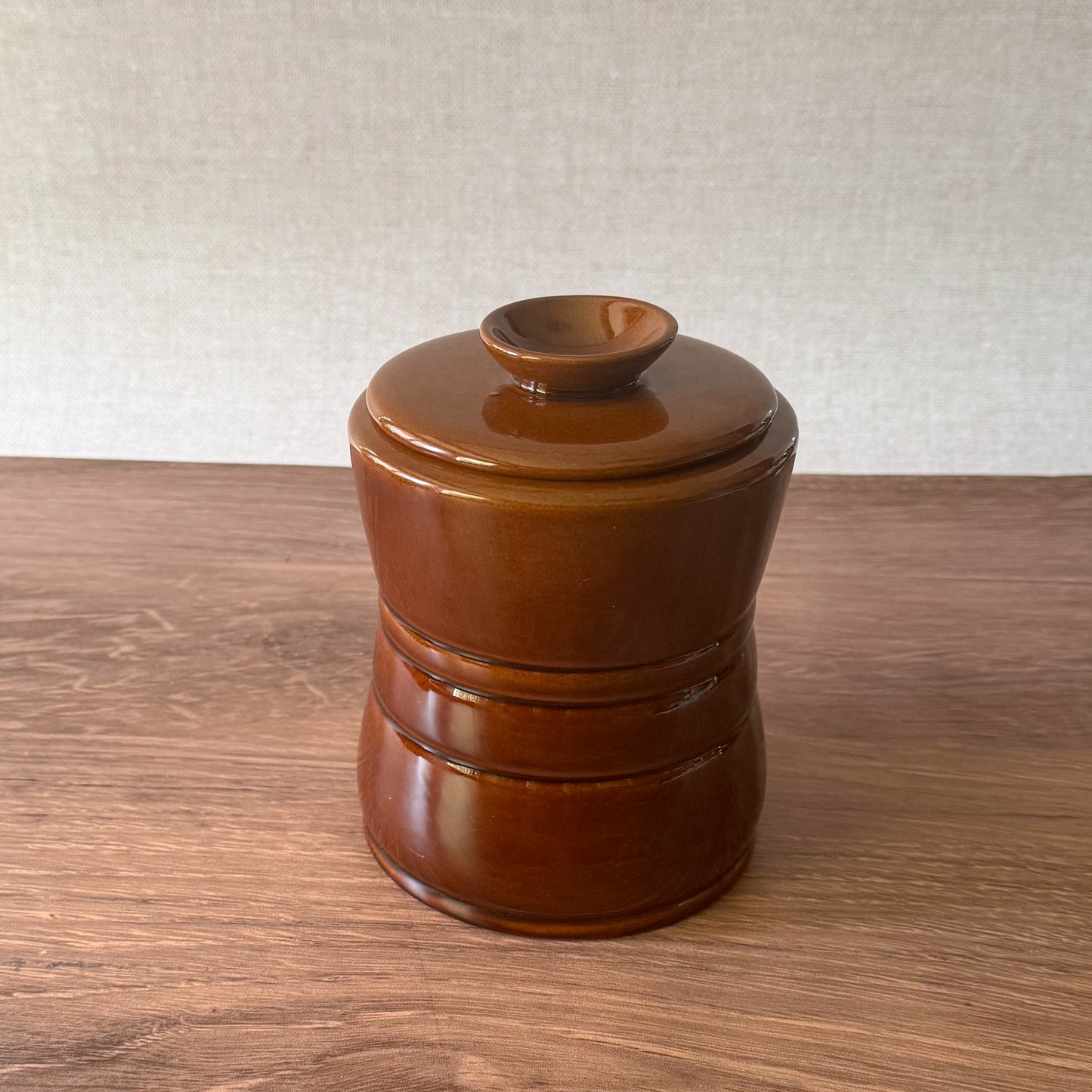 Vintage Brown Canister | Frankoma
