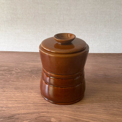Vintage Brown Canister | Frankoma