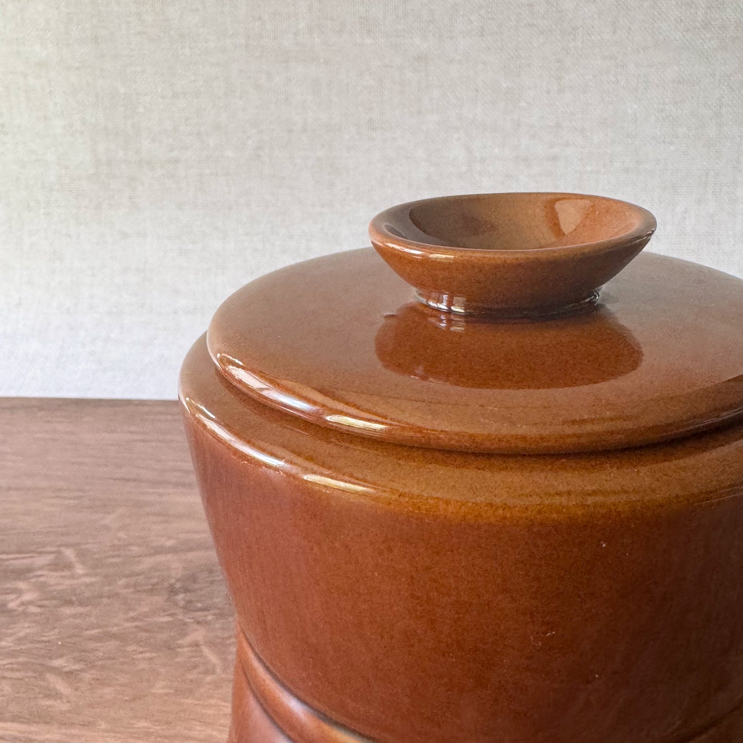 Vintage Brown Canister | Frankoma