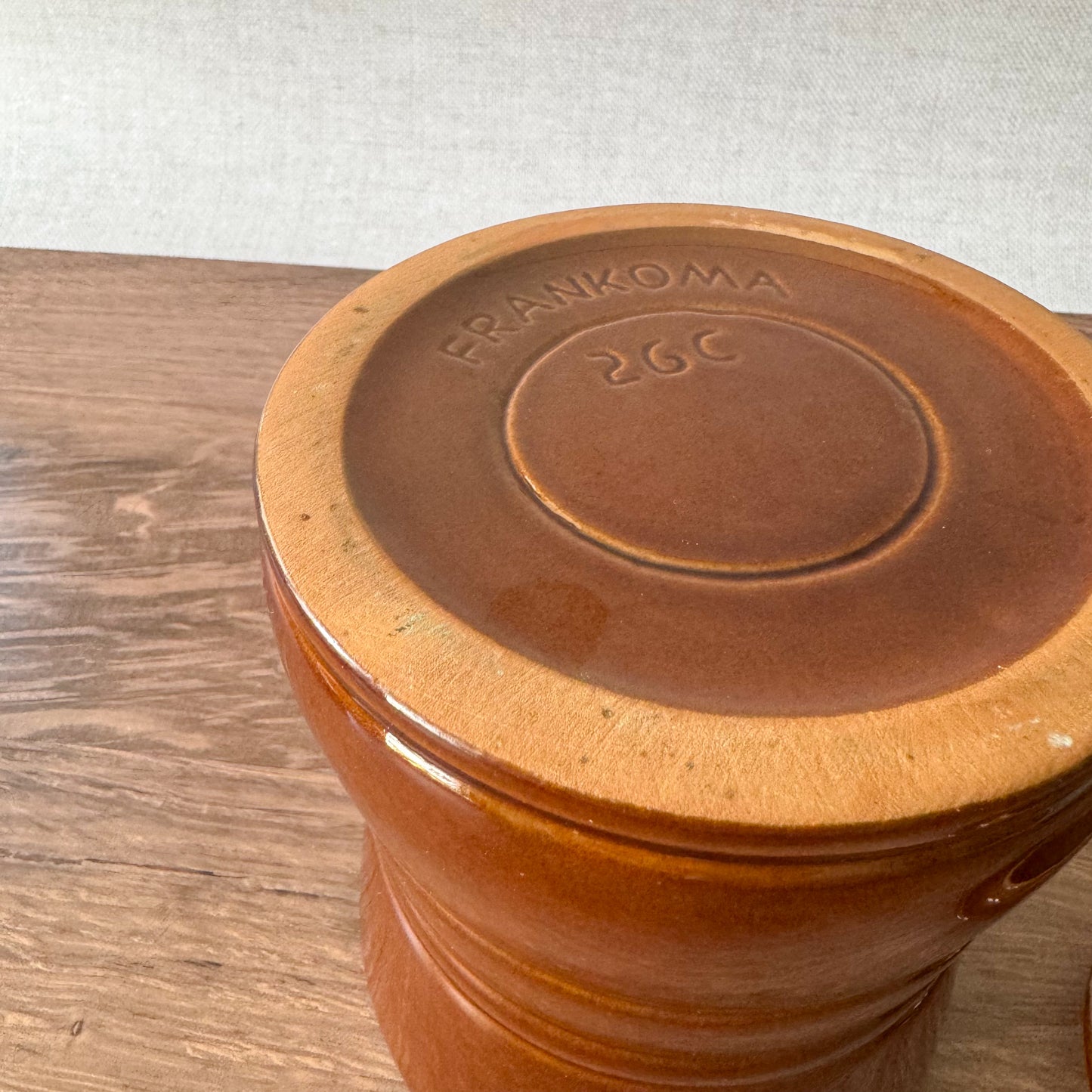 Vintage Brown Canister | Frankoma