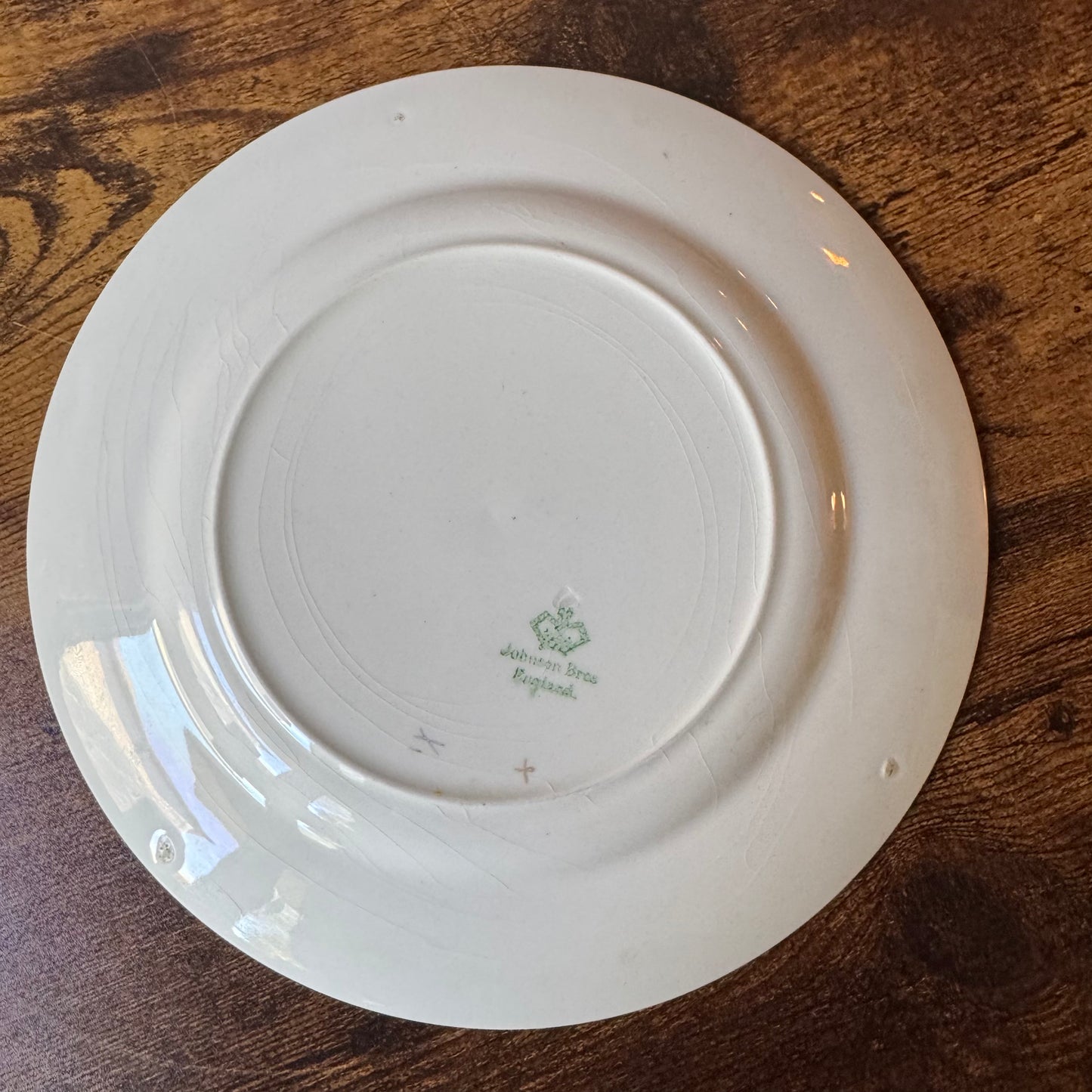 Vintage Johnson Brothers JB348 Salad Plates Set of 4 | Pink Floral Transferware